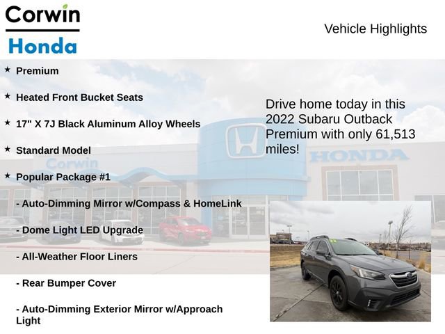 Used 2022 Subaru Outback Premium w/ Popular Package #1 image 6