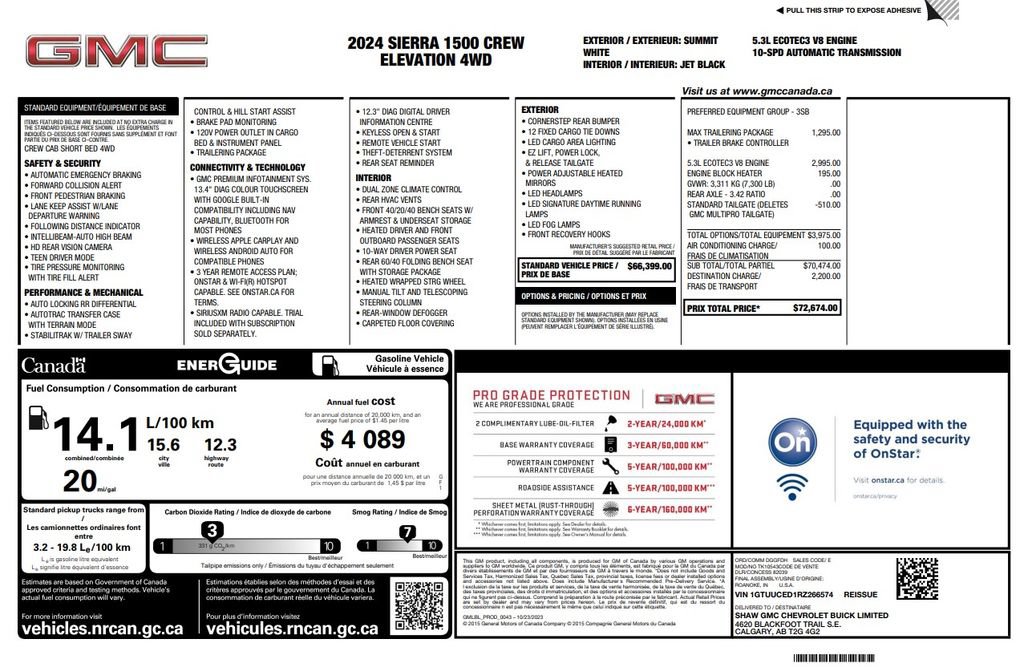Used 2024 GMC Sierra 1500 Elevation w/ Max Trailering Package AWD/4WD image 2