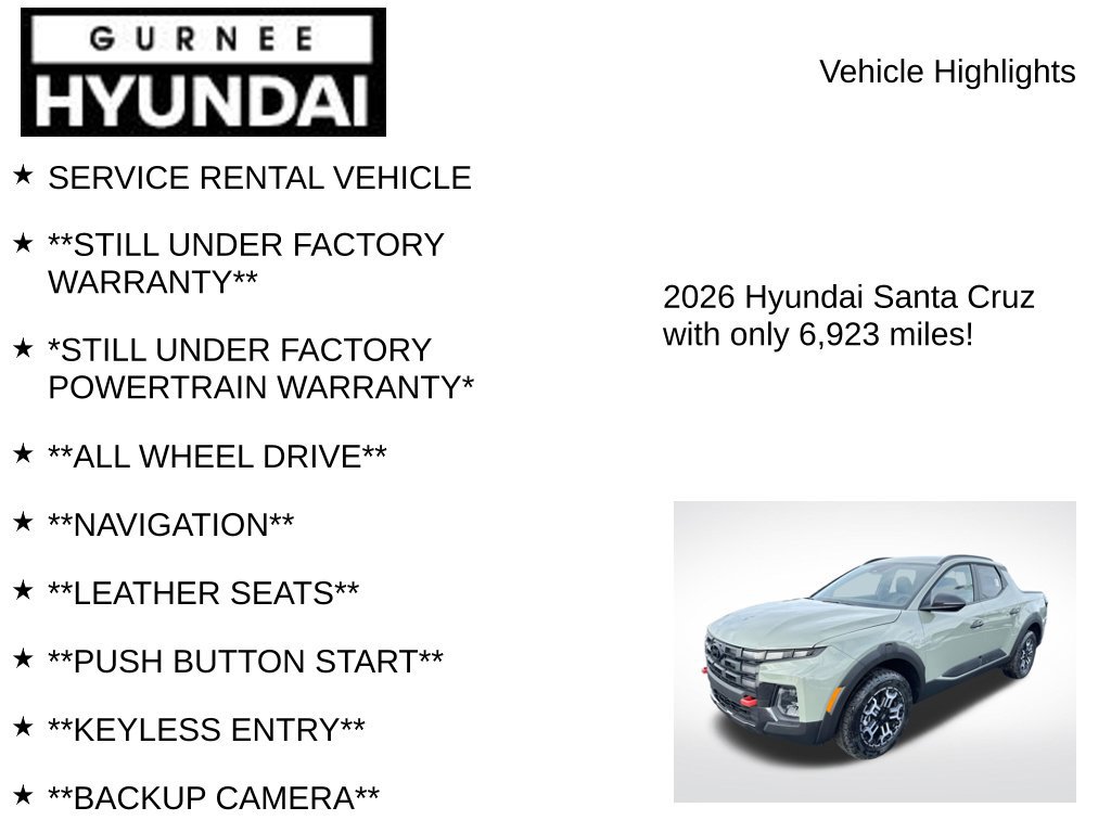 Certified 2026 Hyundai Santa Cruz XRT AWD/4WD image 8