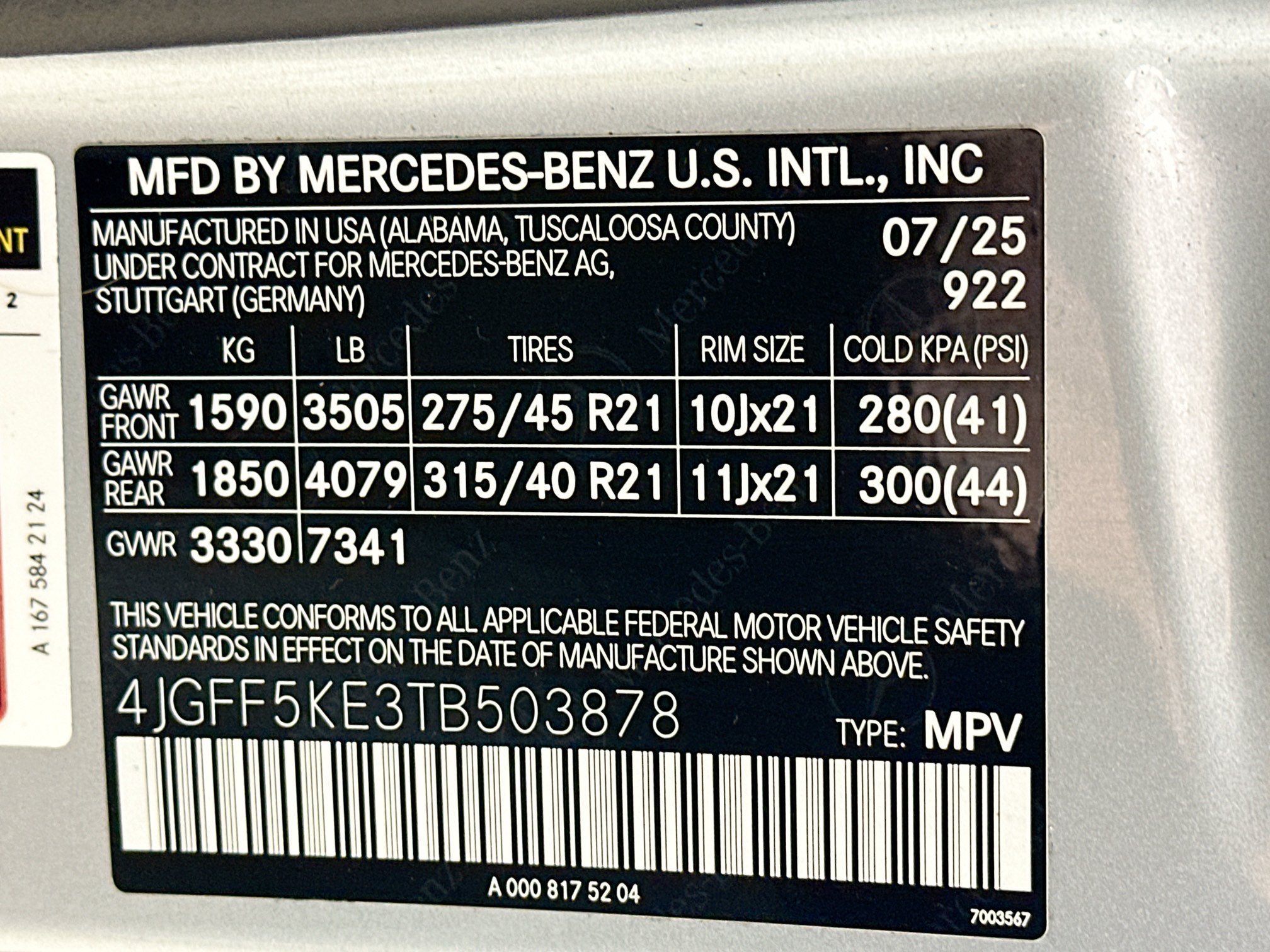 Certified 2026 Mercedes-Benz GLS 450 4MATIC w/ AMG Line Exterior image 43