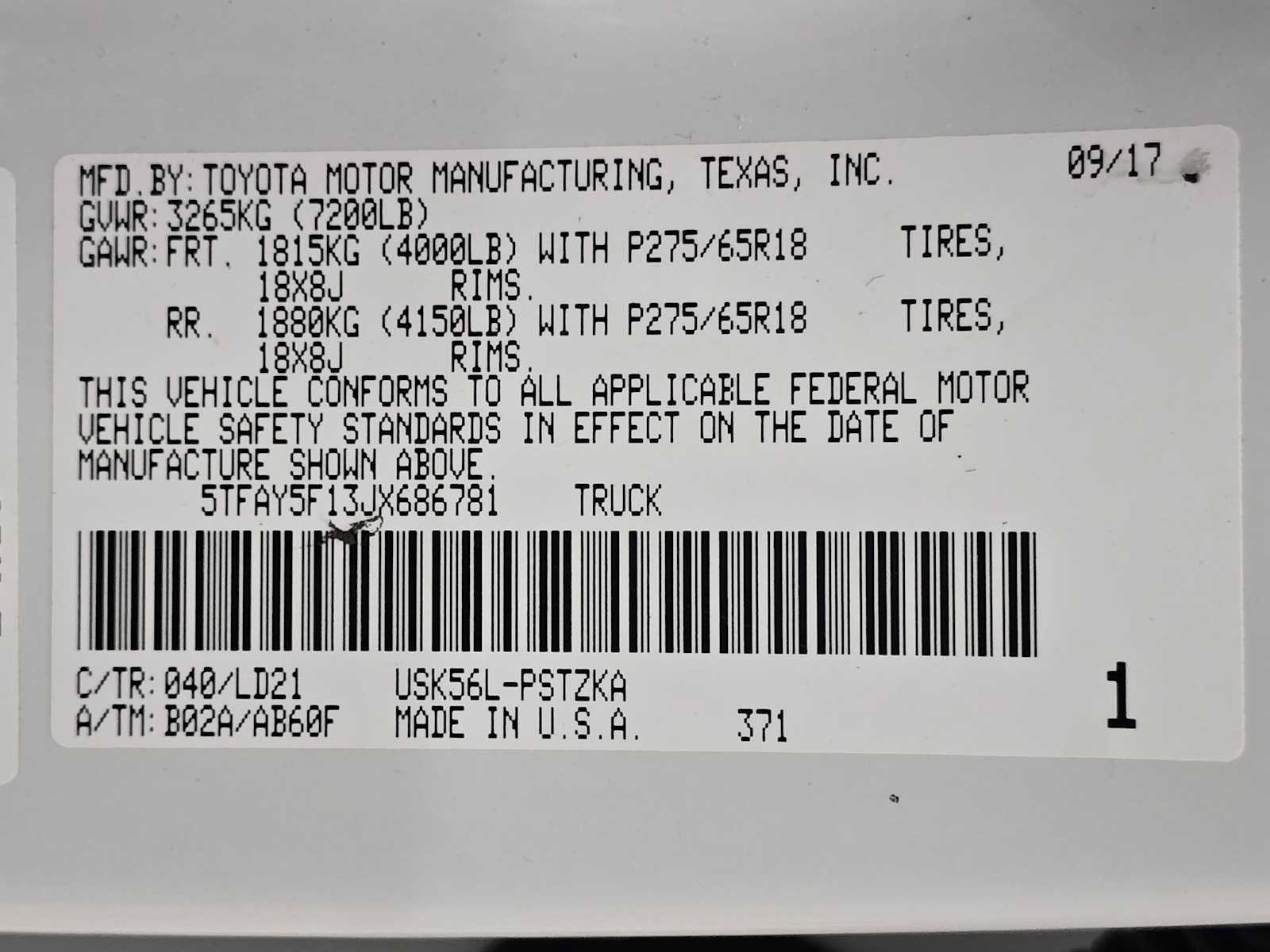 Used 2018 Toyota Tundra 1794 Edition AWD/4WD image 32