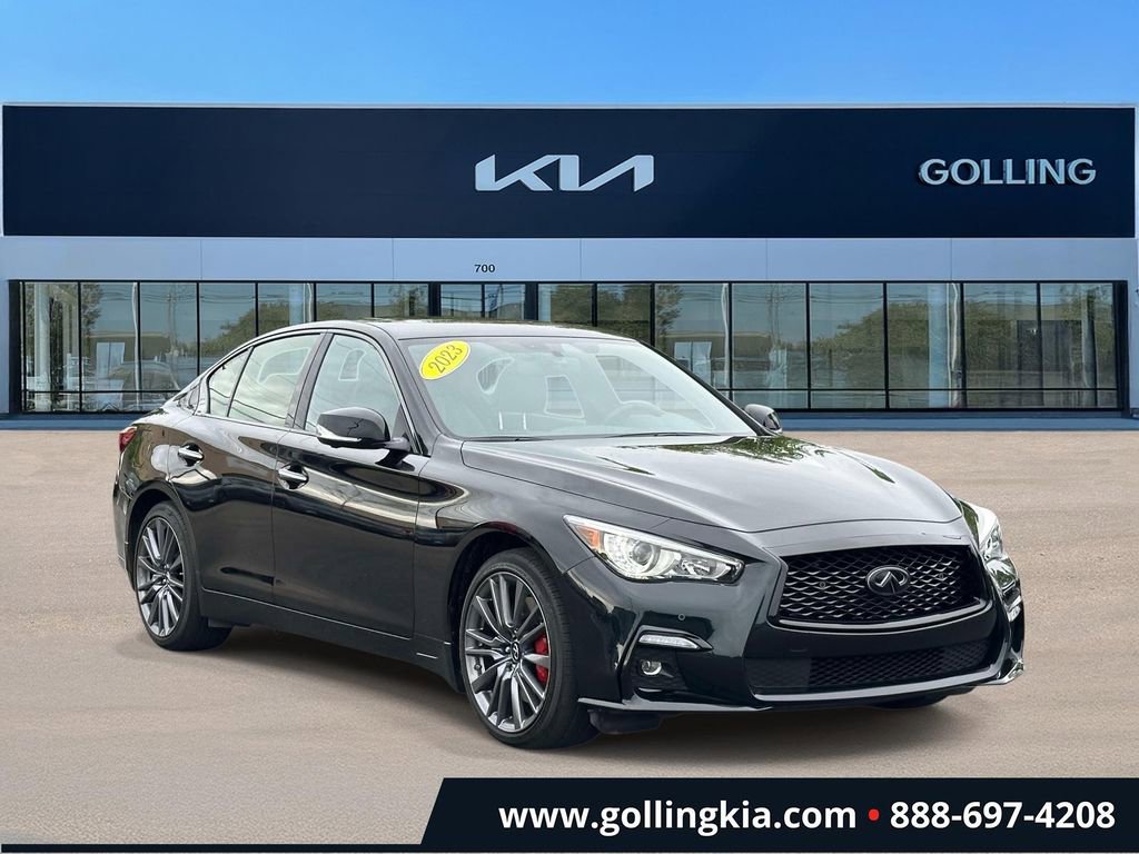 Used 2023 INFINITI Q50 Red Sport 400 w/ Black Opal Edition AWD/4WD image 1
