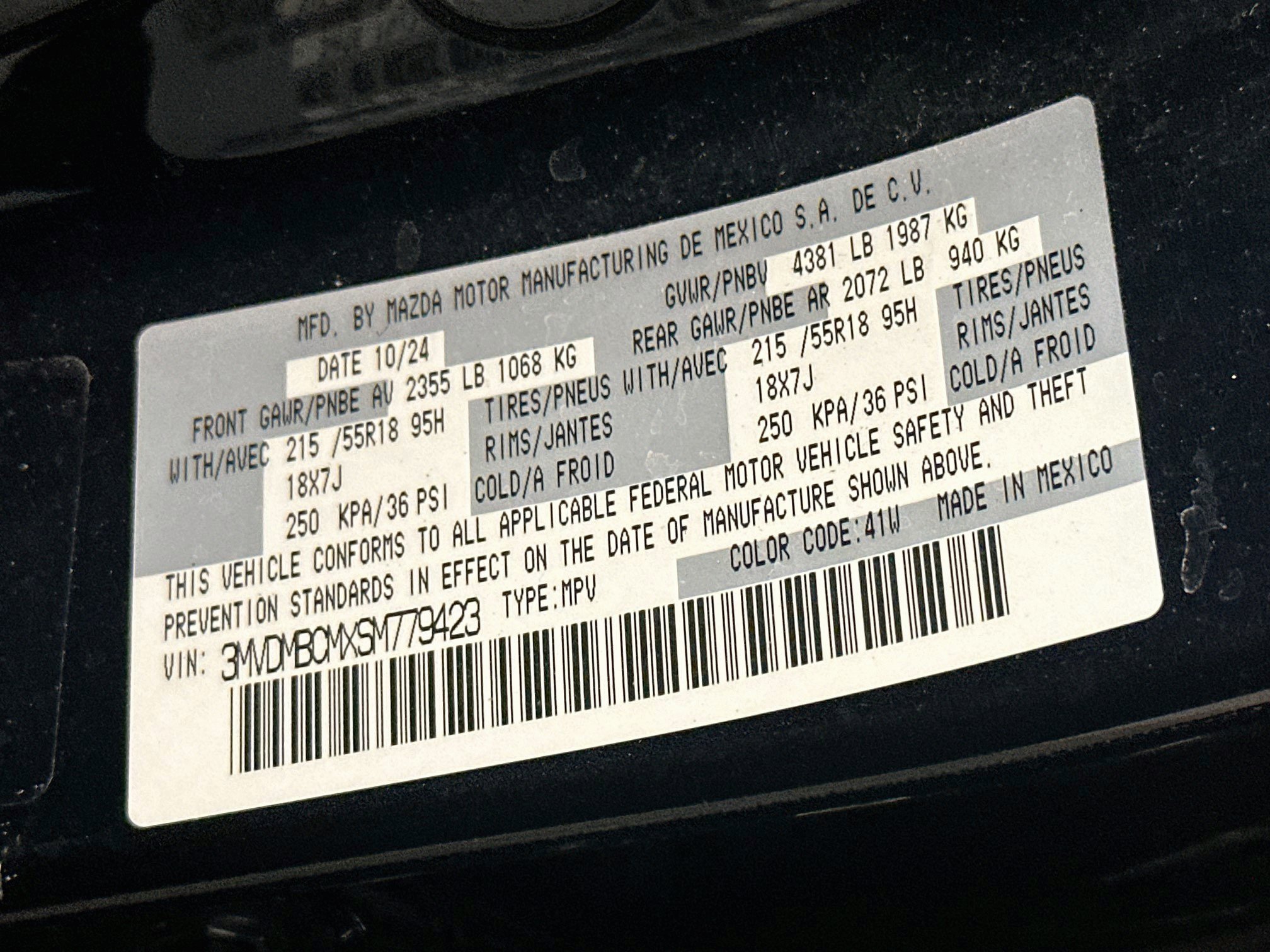 Used 2025 MAZDA CX-30 AWD 2.5 S w/ Preferred Package image 12