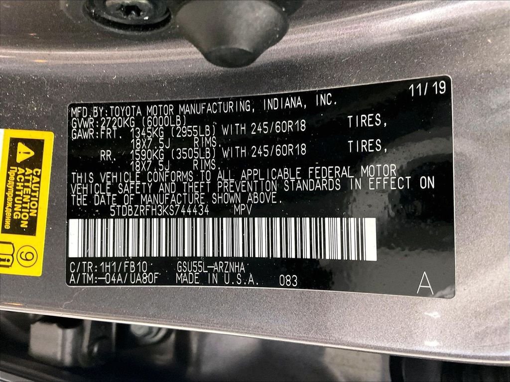 Used 2019 Toyota Highlander LE AWD/4WD image 36