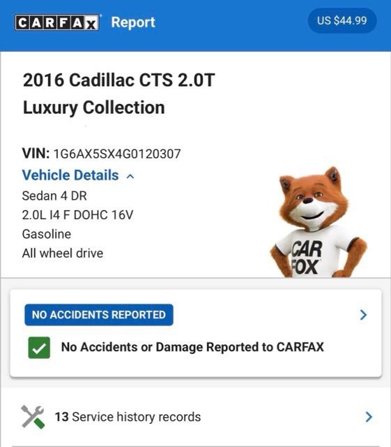 Used 2016 Cadillac CTS Luxury image 4