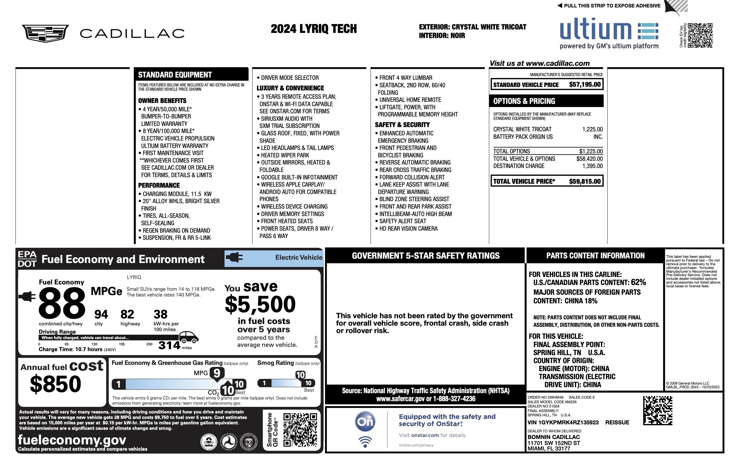 Used 2024 Cadillac Lyriq Tech RWD image 4
