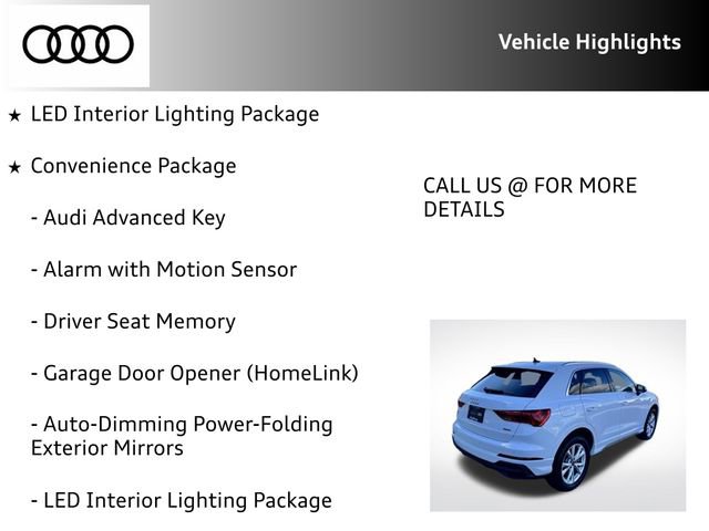 Certified 2025 Audi Q3 2.0T Premium w/ Convenience Package image 17