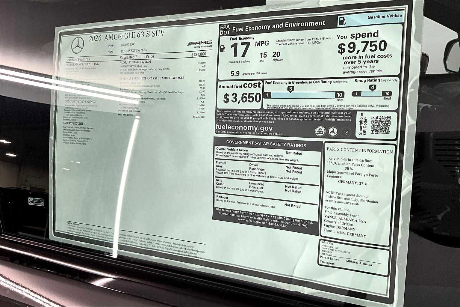 New 2026 Mercedes-Benz GLE 63 AMG S image 19