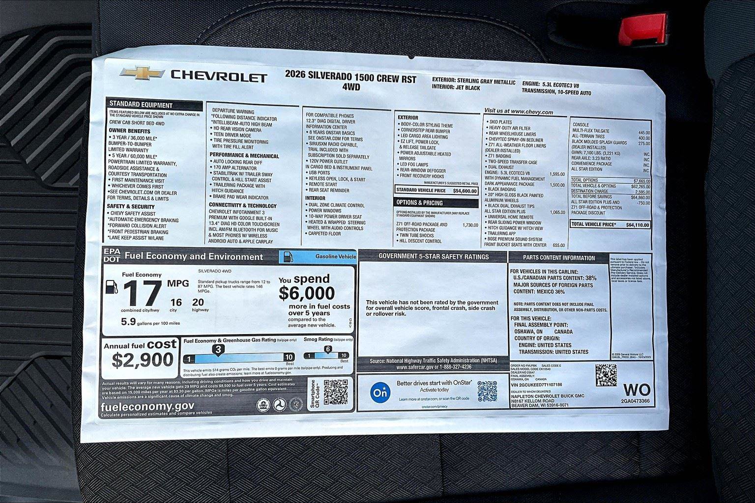 New 2026 Chevrolet Silverado 1500 RST image 13