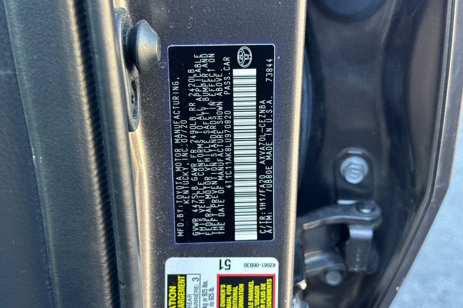 Used 2020 Toyota Camry LE FWD image 40