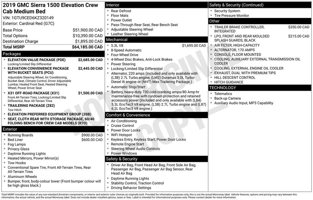 Used 2019 GMC Sierra 1500 Elevation w/ Elevation Value Package AWD/4WD image 5
