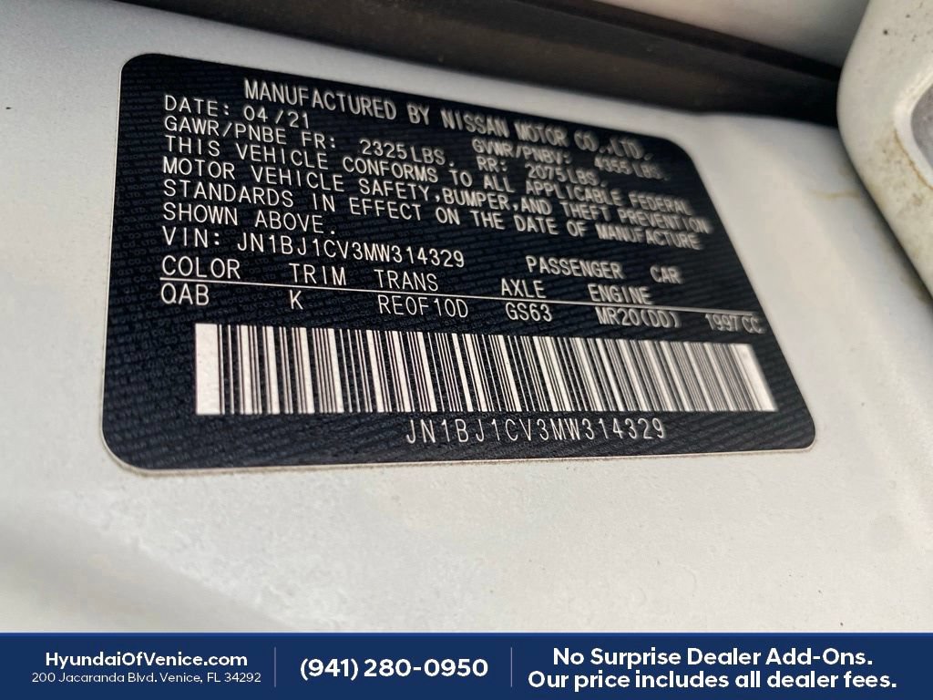 Used 2021 Nissan Rogue Sport SL FWD image 53