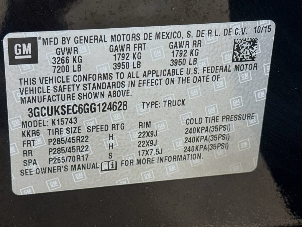 Used 2016 Chevrolet Silverado 1500 LTZ AWD/4WD image 39