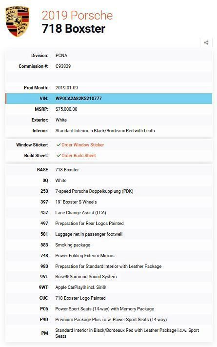 Used 2019 Porsche 718 Boxster RWD image 11