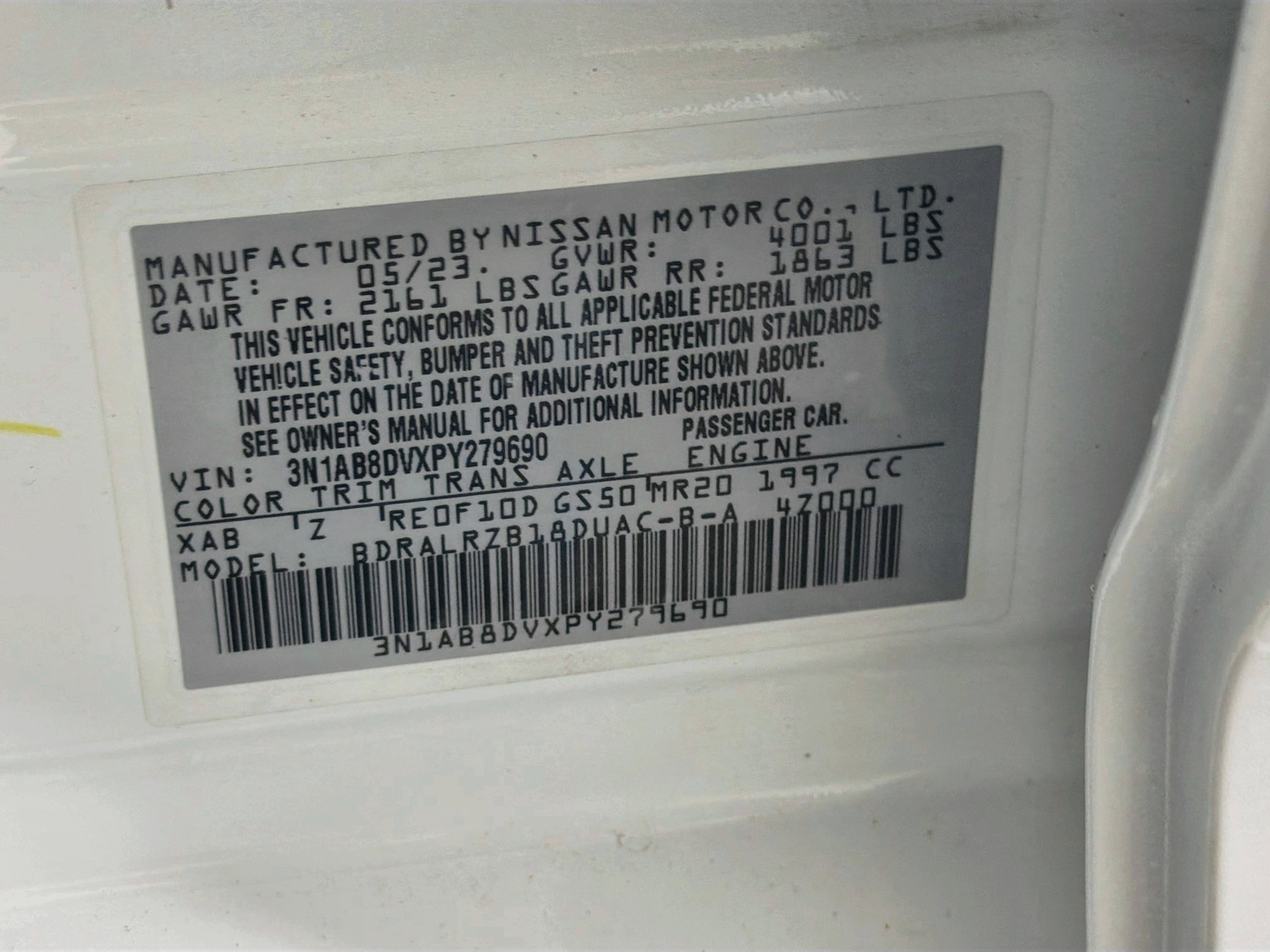 Used 2023 Nissan Sentra SR w/ Midnight Edition Package FWD image 12