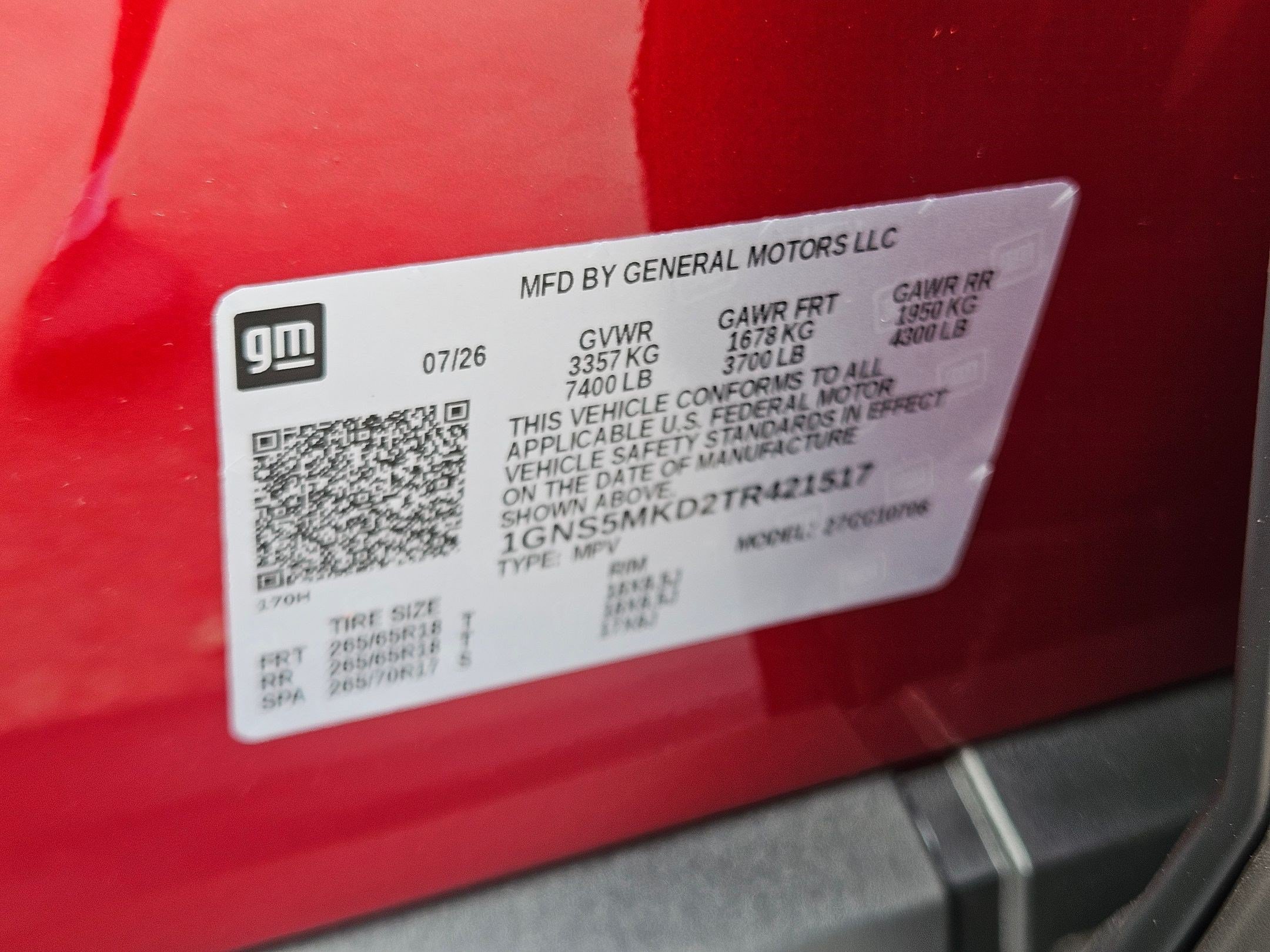 New 2026 Chevrolet Tahoe LS w/ LPO, Dark Essentials Package RWD image 17