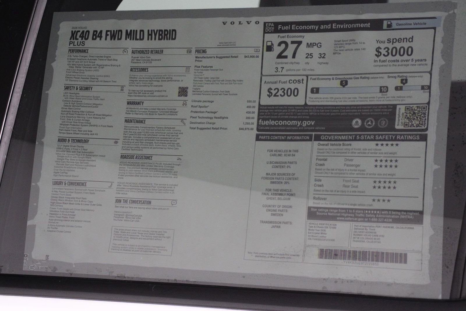 New 2026 Volvo XC40 B4 Plus w/ Climate Package image 18