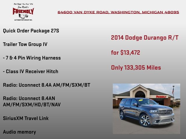 Used 2014 Dodge Durango R/T w/ Trailer Tow Group IV image 5