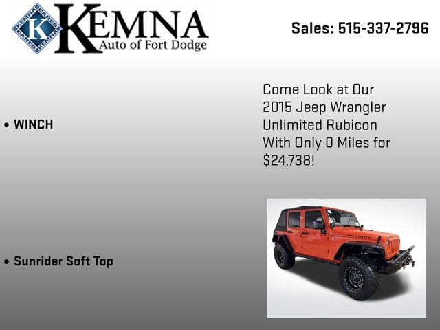 Used 2015 Jeep Wrangler Unlimited Rubicon w/ Connectivity Group image 7