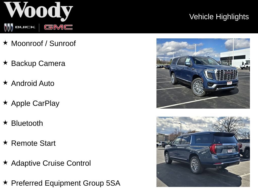 New 2026 GMC Yukon XL Denali w/ Sun & Power Step Package AWD/4WD image 3