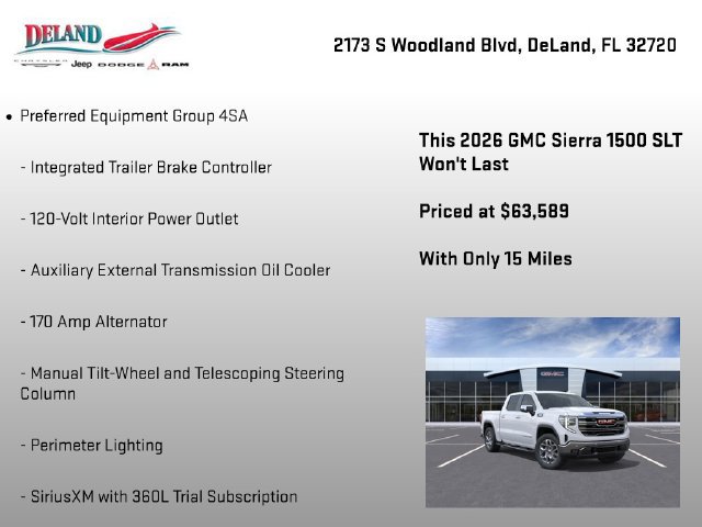 New 2026 GMC Sierra 1500 SLT w/ SLT Premium Plus Package AWD/4WD image 22