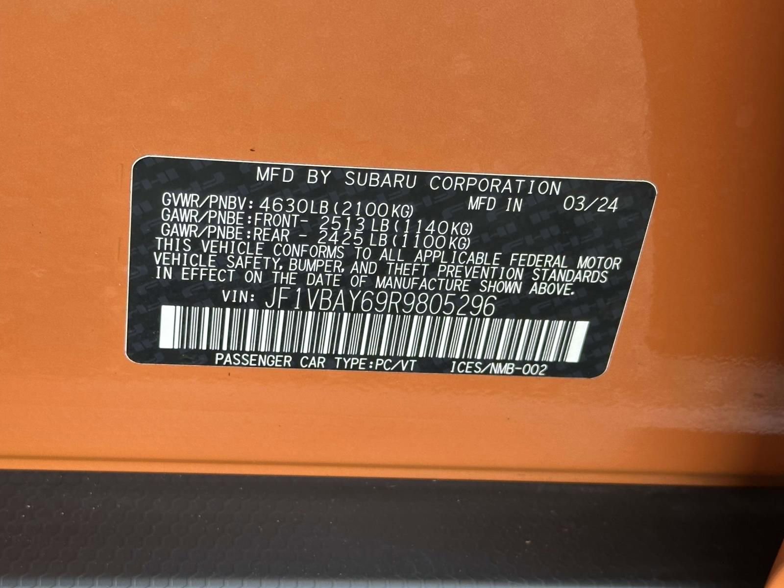 Used 2024 Subaru WRX TR image 26