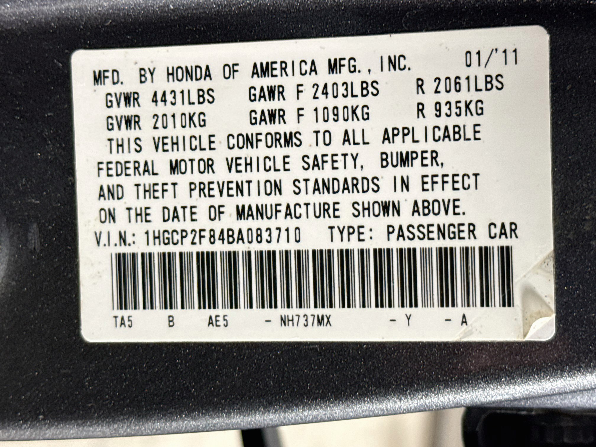 Used 2011 Honda Accord EX-L image 37