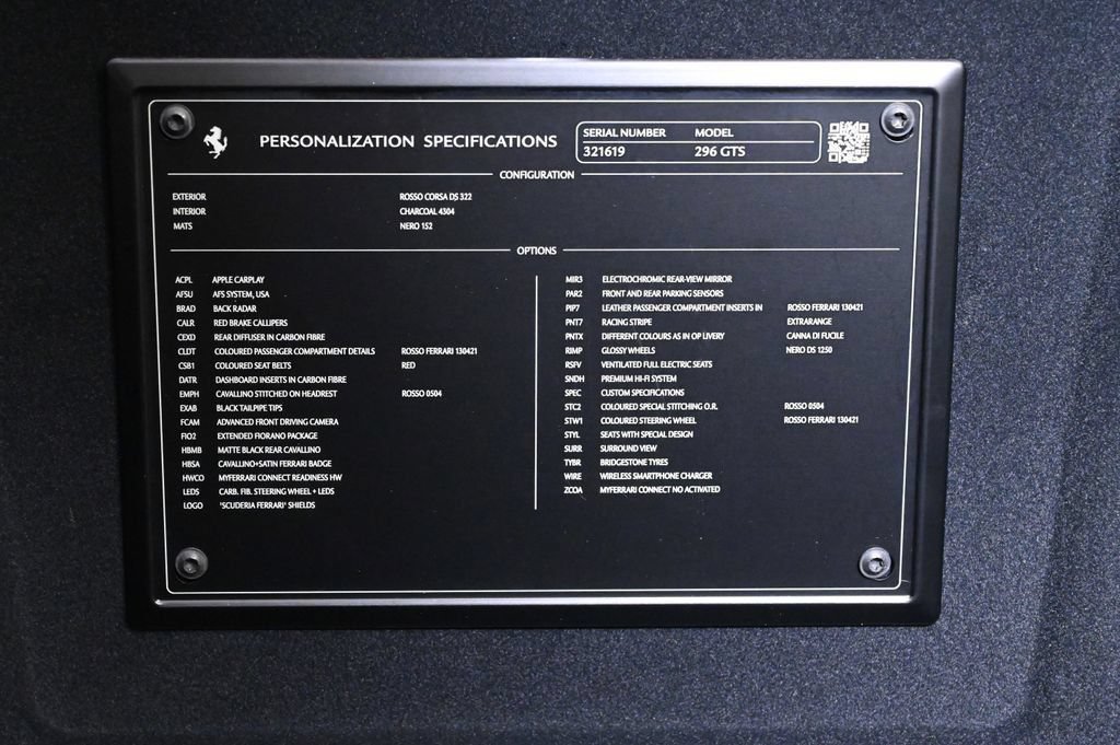 Used 2025 Ferrari 296 GTS RWD image 27