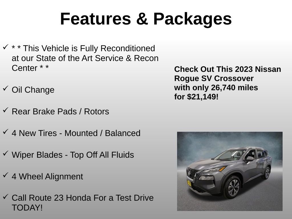 Used 2023 Nissan Rogue SV w/ SV Premium B Package image 4