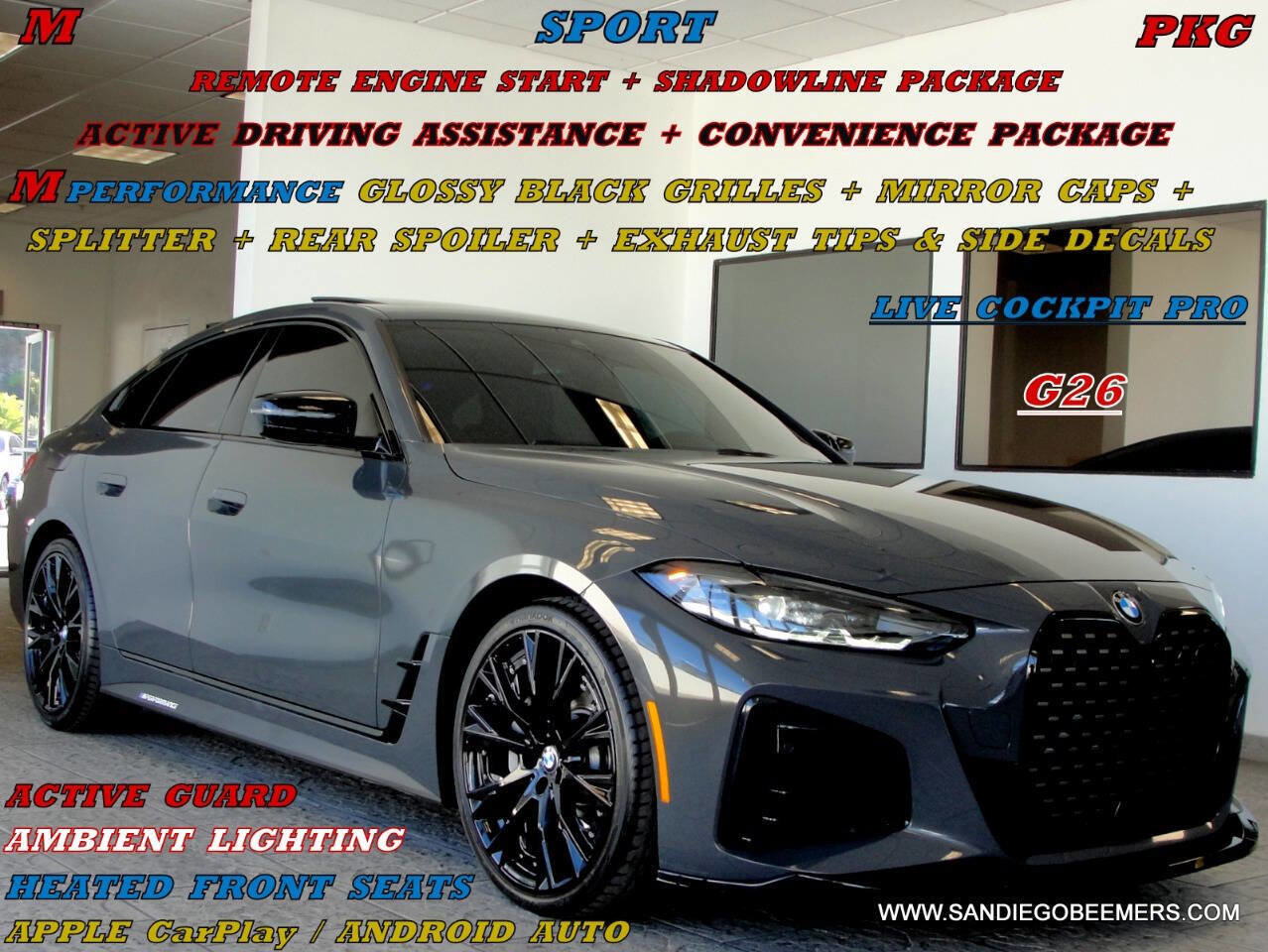 Used 2022 BMW 430i Gran Coupe 430i GC M SPORT+SHADOWLINE PKG w/ M Sport Package