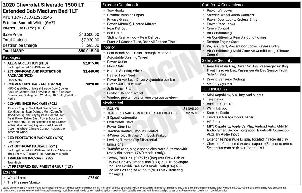 Used 2020 Chevrolet Silverado 1500 LT w/ All-Star Edition AWD/4WD image 6