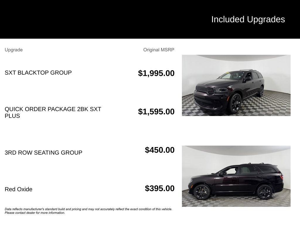 Used 2024 Dodge Durango SXT w/ SXT Blacktop Group AWD/4WD image 6