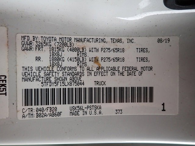 Used 2020 Toyota Tundra SR5 w/ TRD Off-Road Package image 19