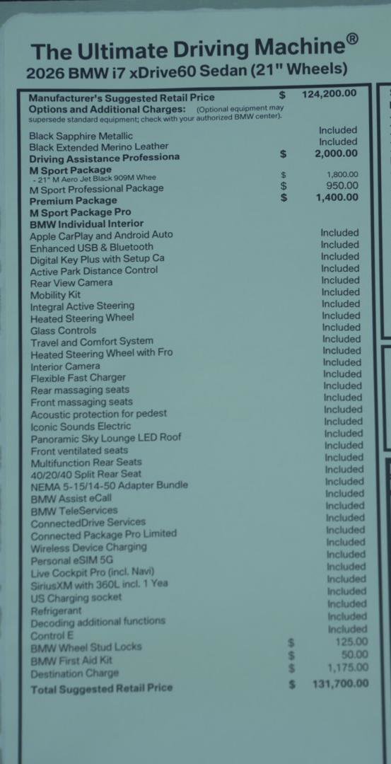 New 2026 BMW i7 xDrive60 image 8