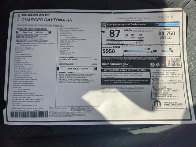 New 2025 Dodge Charger Daytona R/T w/ Quick Order Package 25M R/T AWD/4WD image 20