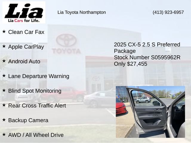 Used 2025 MAZDA CX-5 AWD 2.5 S w/ Preferred Package image 7