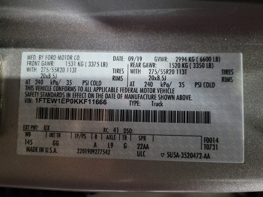 Used 2019 Ford F150 XL w/ Equipment Group 101A Mid image 33