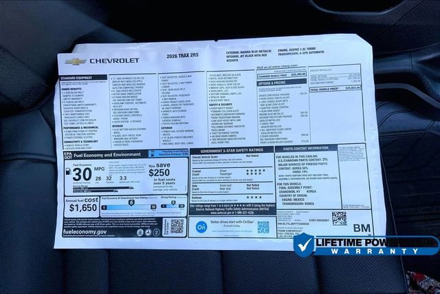 New 2026 Chevrolet Trax RS w/ Driver Confidence Package image 15