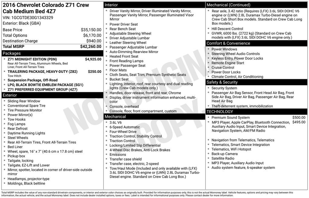 Used 2016 Chevrolet Colorado Z71 AWD/4WD image 32
