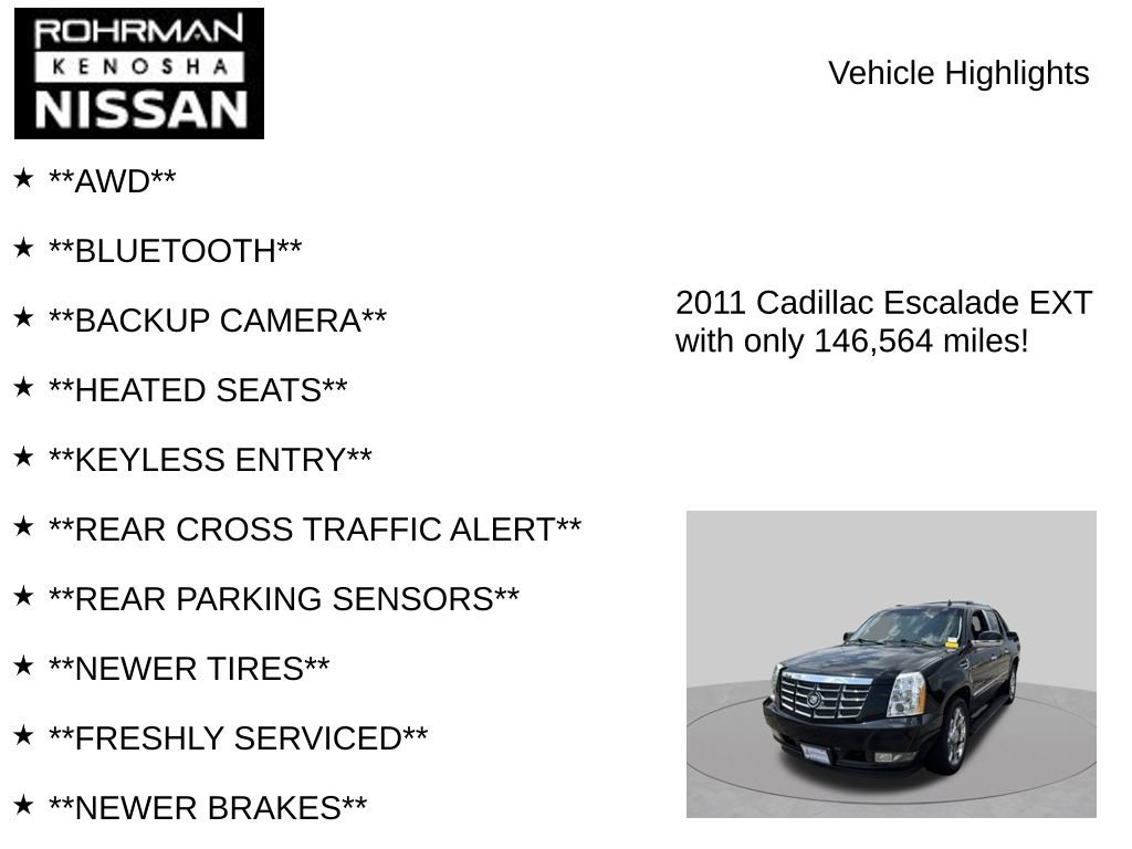 Used 2011 Cadillac Escalade EXT Premium AWD/4WD image 7