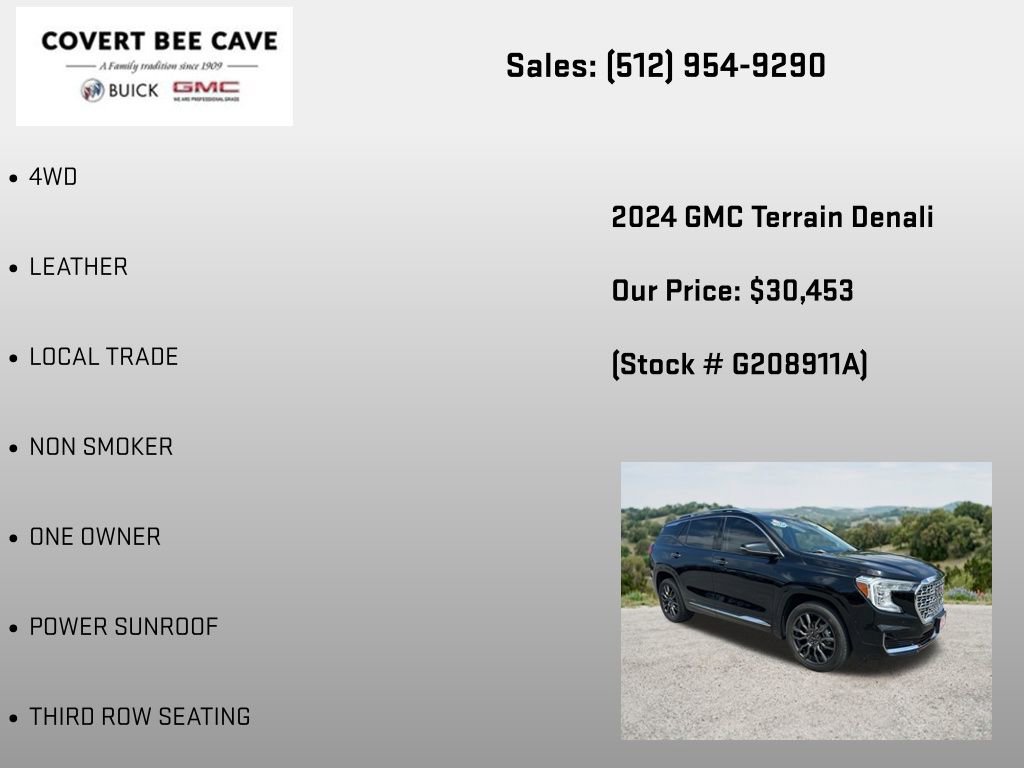Certified 2024 GMC Terrain Denali w/ Black Diamond Edition AWD/4WD image 6