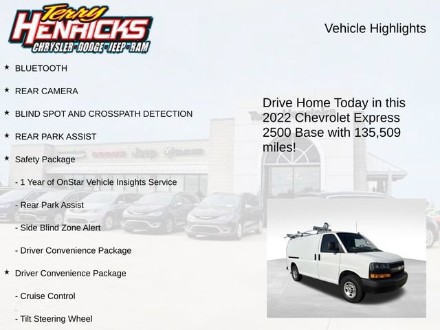Used 2022 Chevrolet Express 2500 w/ Safety Package RWD image 4