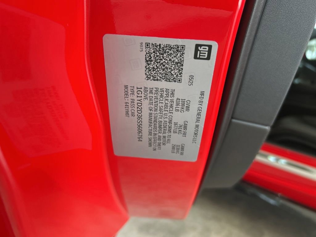 Used 2025 Chevrolet Corvette Z06 w/ Battery Protection Package RWD image 39