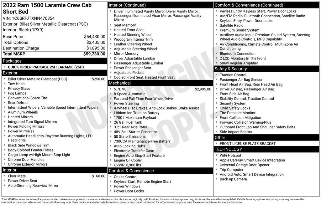 Certified 2022 RAM 1500 Laramie image 54