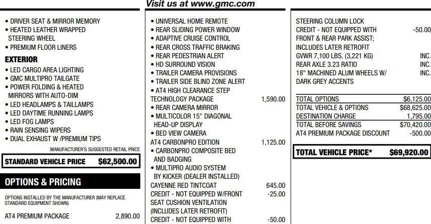 Certified 2022 GMC Sierra 1500 AT4 w/ AT4 Premium Package AWD/4WD image 2