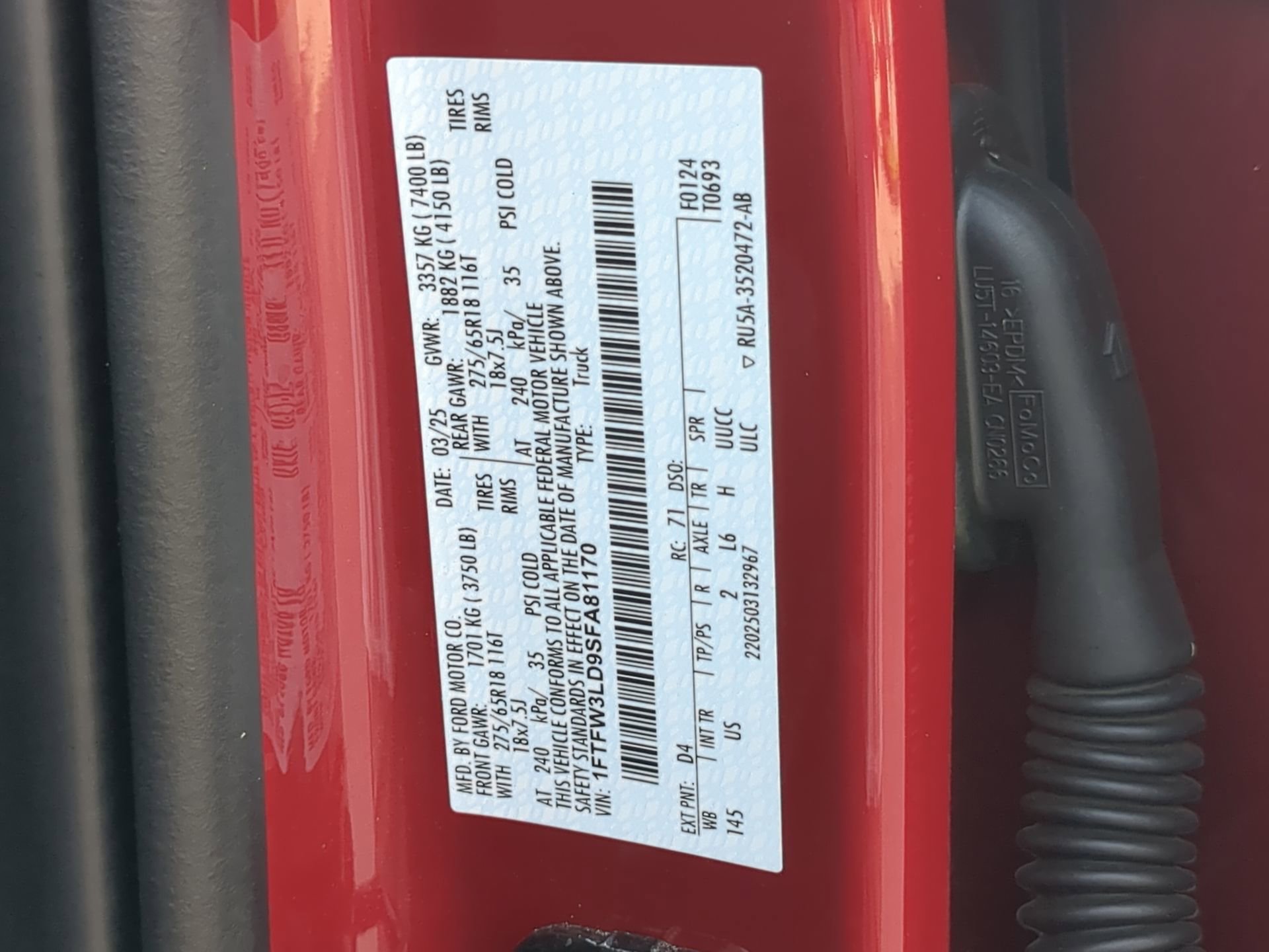 Certified 2025 Ford F150 XLT w/ Equipment Group 301A Standard AWD/4WD image 71