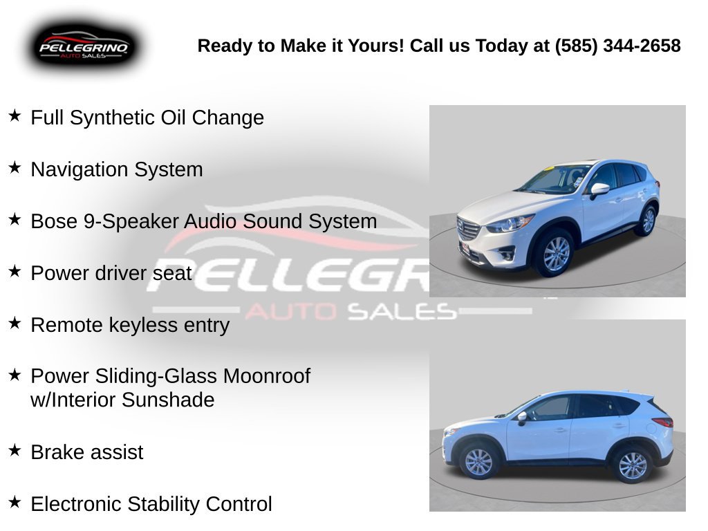 Used 2016 MAZDA CX-5 Touring w/ Bose/Moonroof Package AWD/4WD image 5