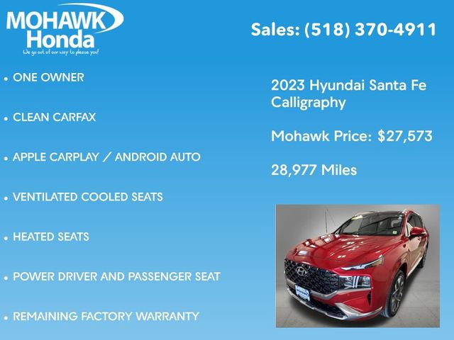 Used 2023 Hyundai Santa Fe Calligraphy AWD/4WD image 14