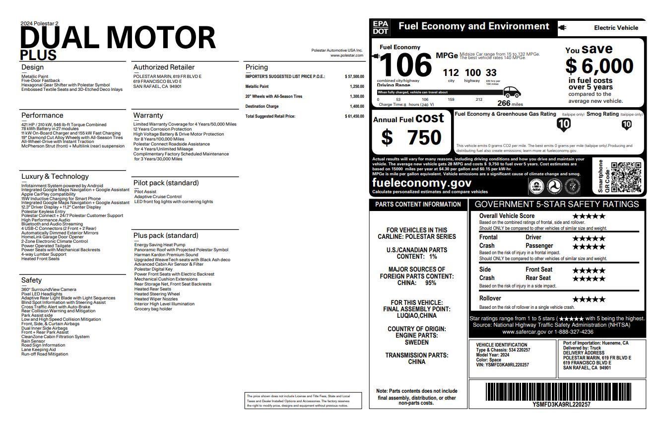 Used 2024 Polestar Polestar 2 image 5