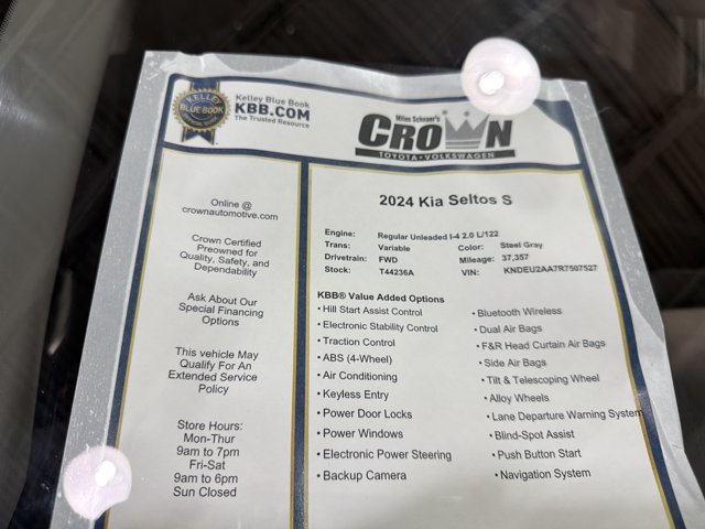 Used 2024 Kia Seltos S FWD image 39